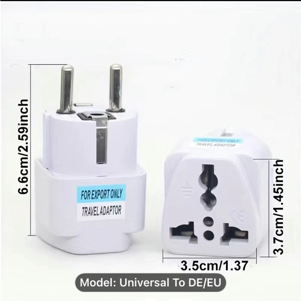 1pc International Travel Universal Adapter Electrical Plug, UK US EU AU To DE
